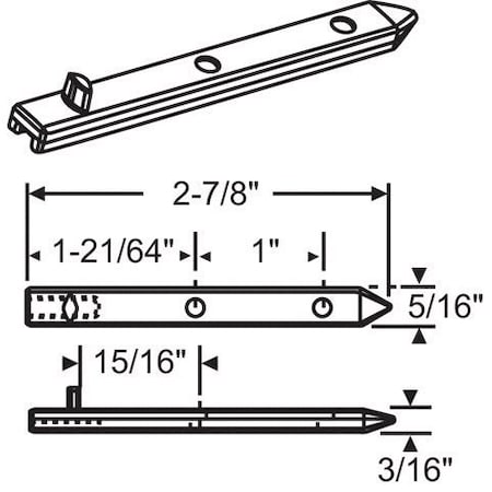 Strybuc Tie-In Die Cast Pivot Bar 96CR-20